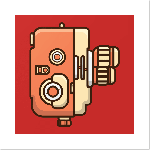 Vintage Camera Design Wall Art by AlviStudio